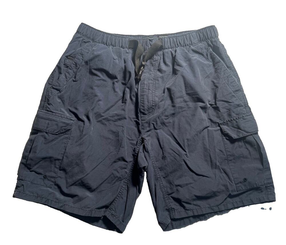Croft & Barrow C&B Sport Men’s Small Blue Cargo Shorts Elastic Waist Drawstring